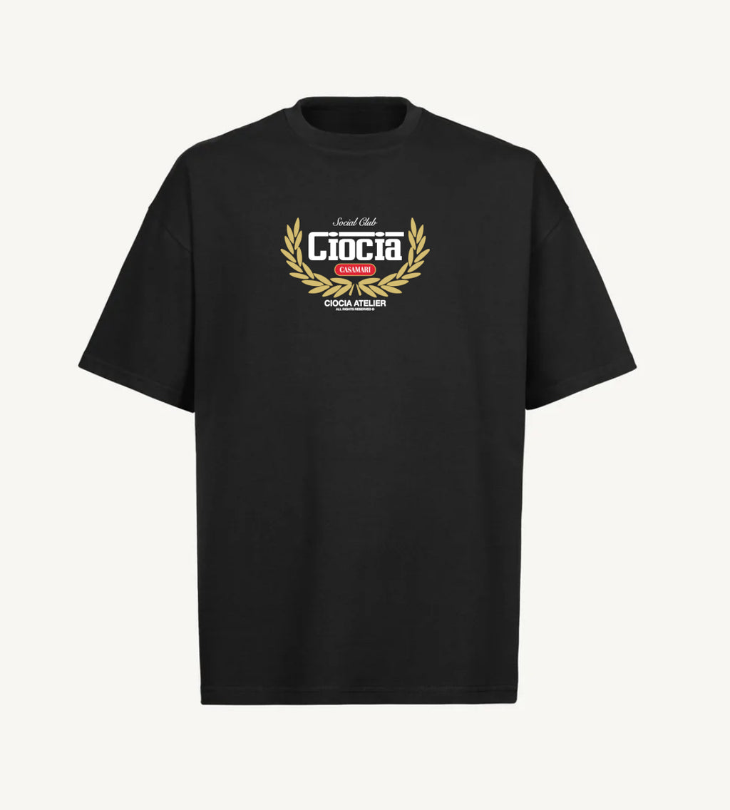 T-Shirt Manches Courtes Imprimé Dos Unisexe GRAND PRIX BLACK