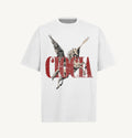 T-Shirt Manches Courtes Imprimé Unisexe CAVALINO Blanc