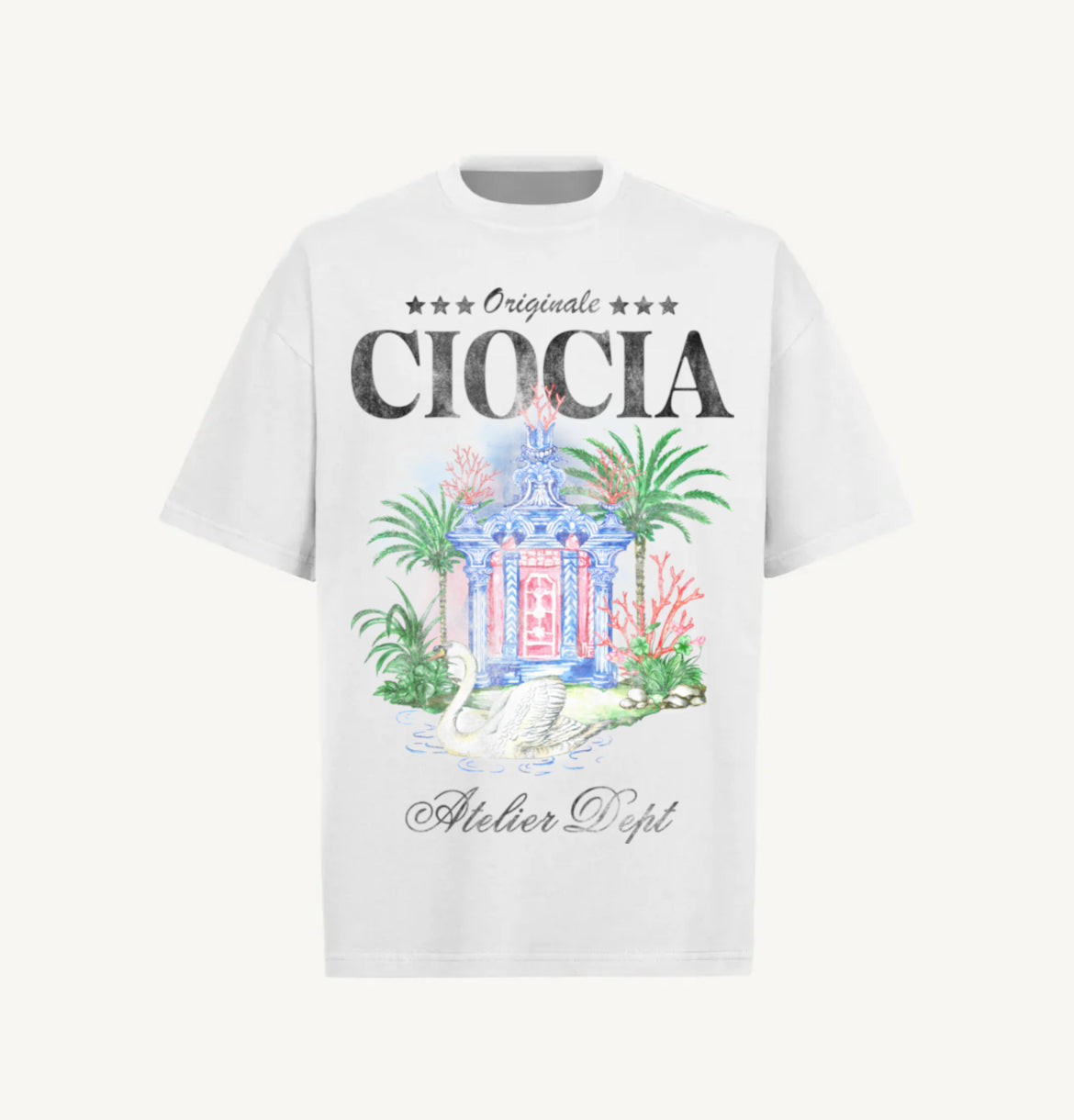 T-Shirt F ORIGINAL SWAN B WHITE
