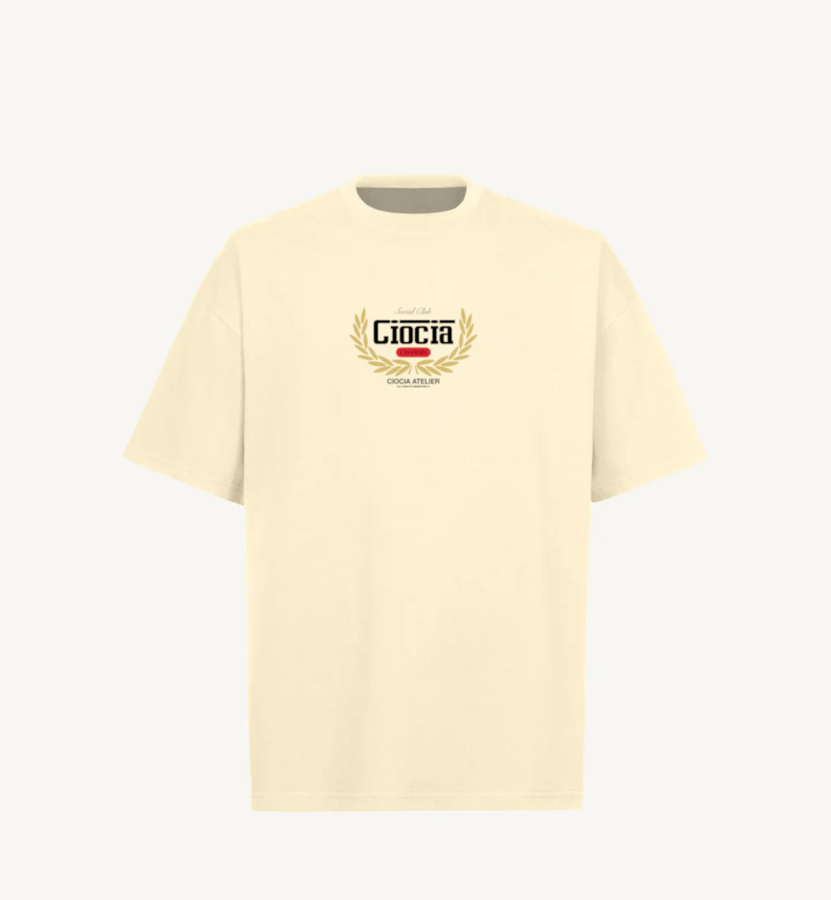 T-Shirt Manches Courtes Imprimé Dos Unisexe GRAND PRIX CREAM