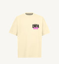 T-Shirt Manches Courtes Imprimé Dos Unisexe BARBA CLUB CREAM