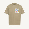 T-Shirt Manches Courtes Imprimé Dos Unisexe FRANCOBELLI