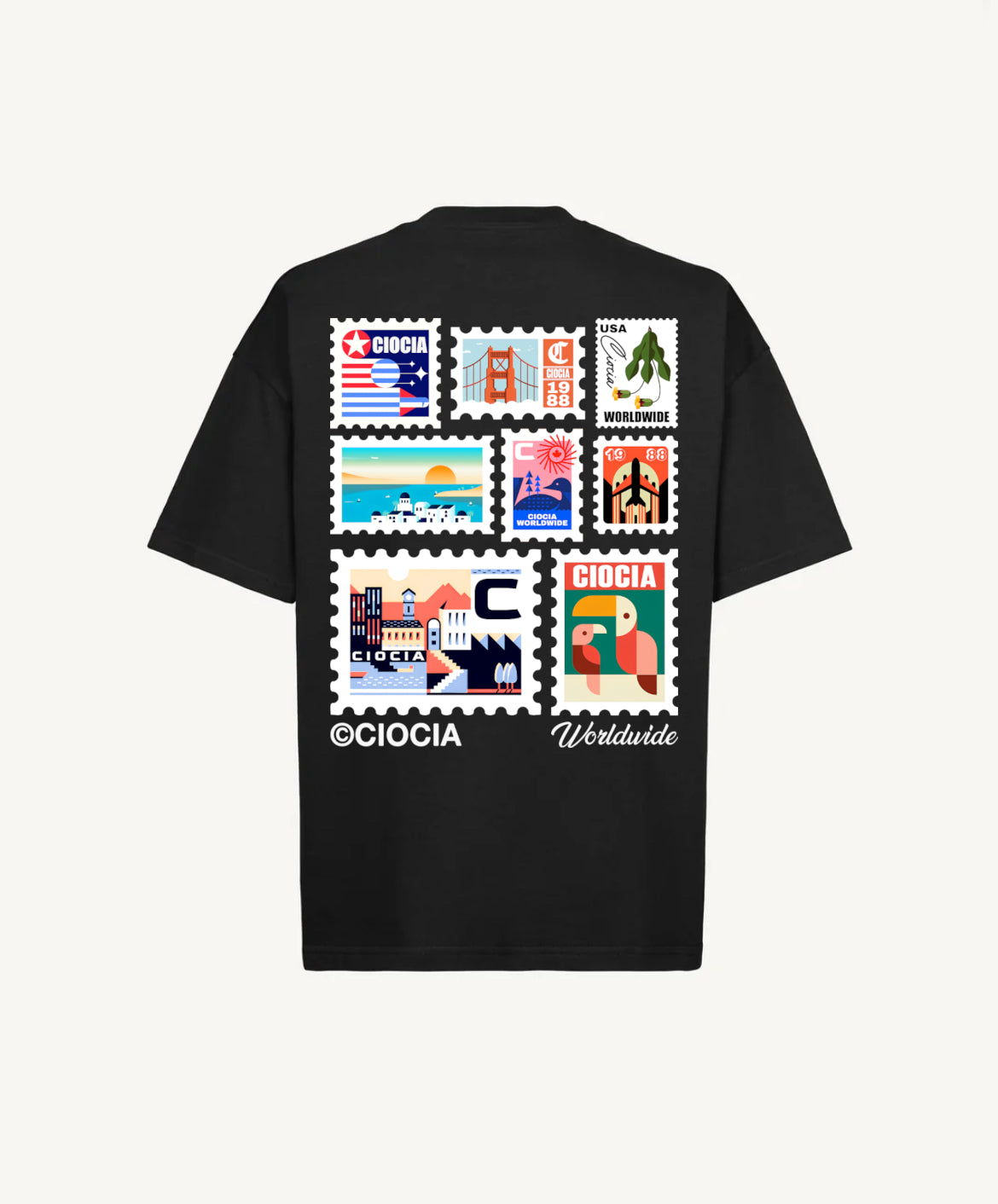 T-Shirt manches courtes imprimé Dos unisexe FRANCOBELLI
