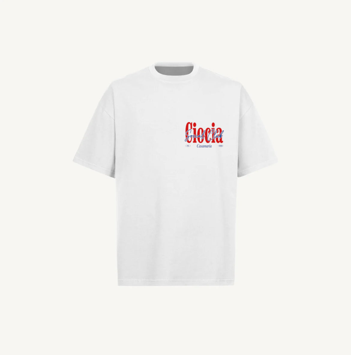 T-Shirt Manches Courtes Imprimé Dos Unisexe DEPT OF STRESA WHITE