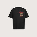 T-Shirt Manches Courtes Imprimé Dos Unisexe SYRACUSE BF BLACK