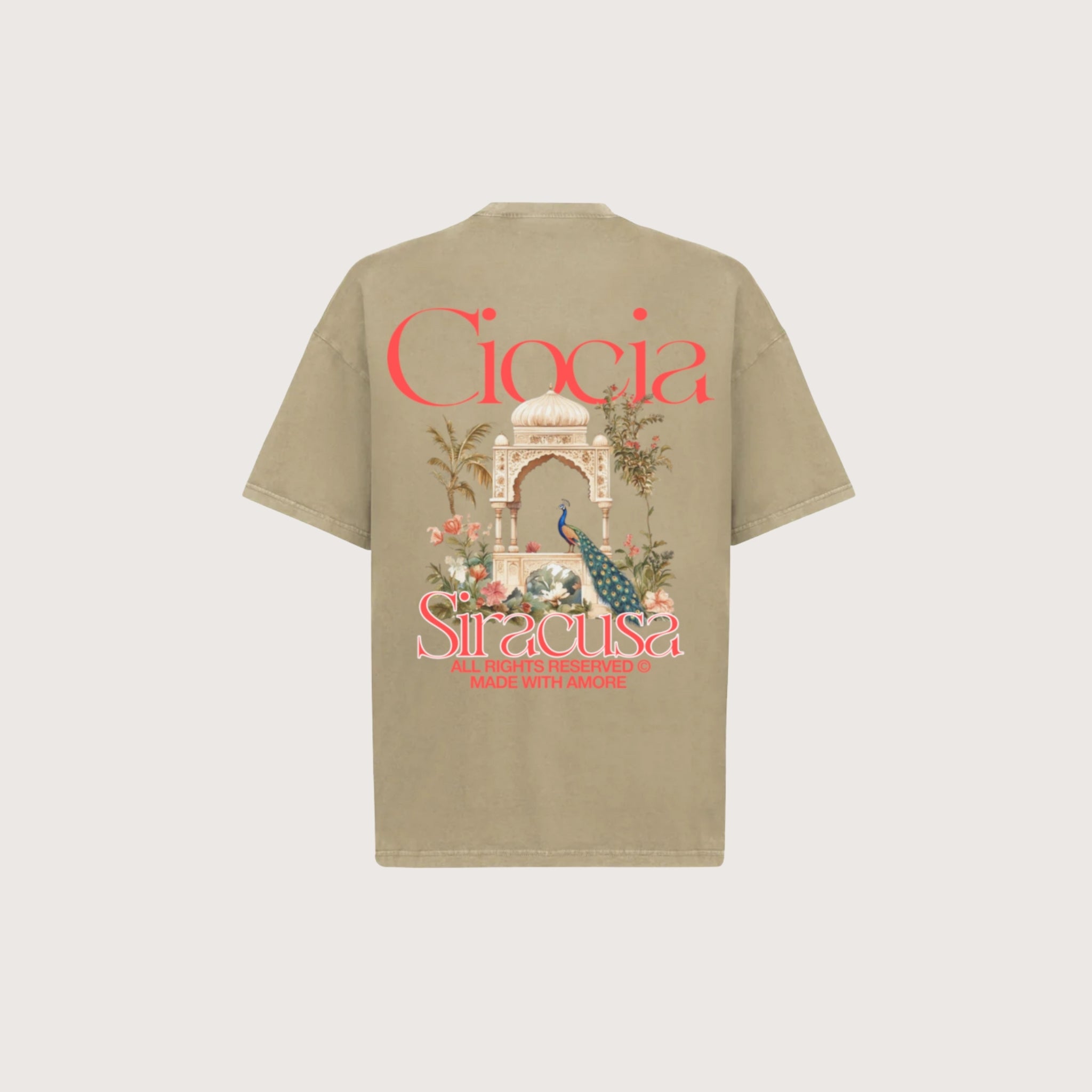 T-Shirt Manches Courtes Imprimé Dos Unisexe SYRACUSE DUNE