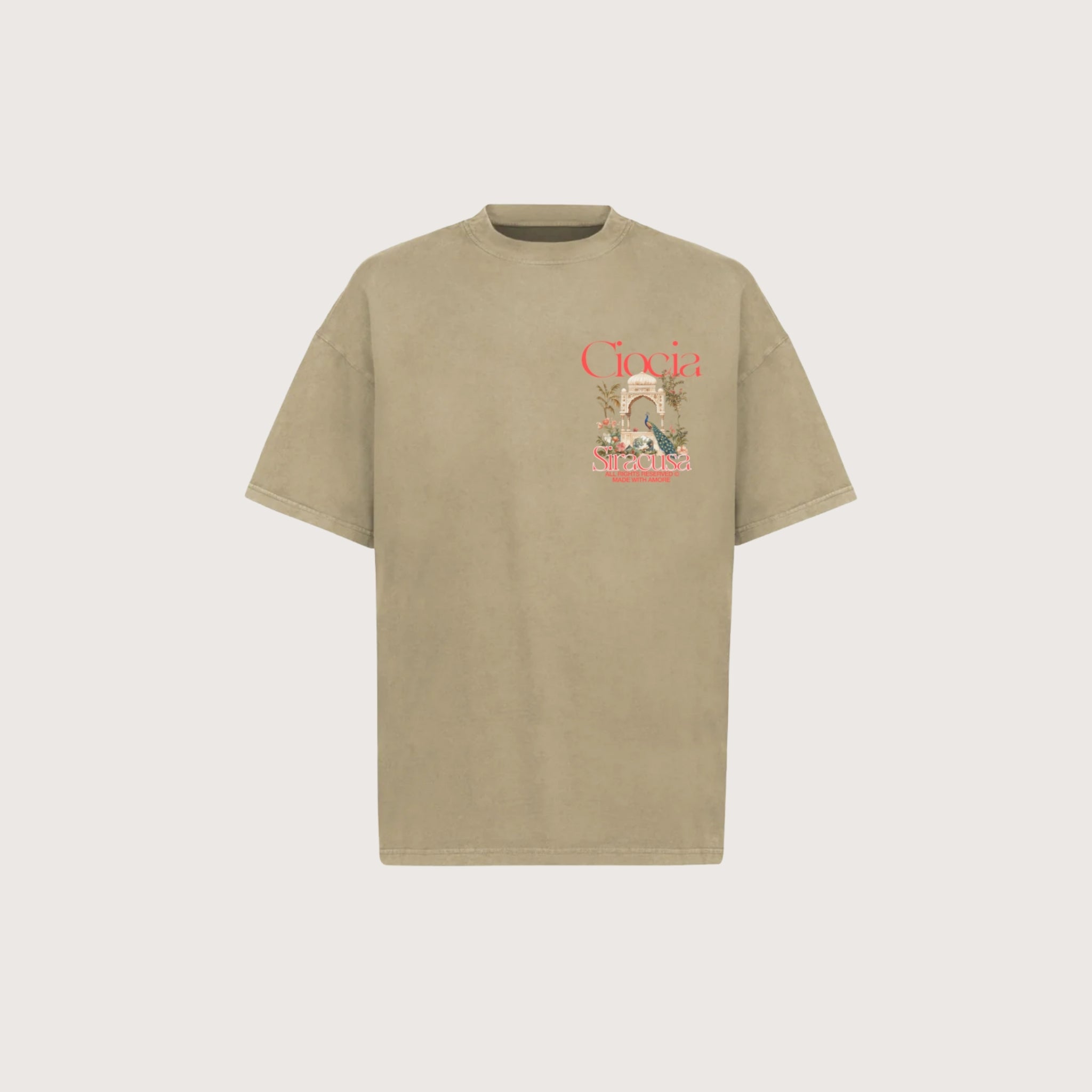 T-Shirt Manches Courtes Imprimé Dos Unisexe SYRACUSE DUNE