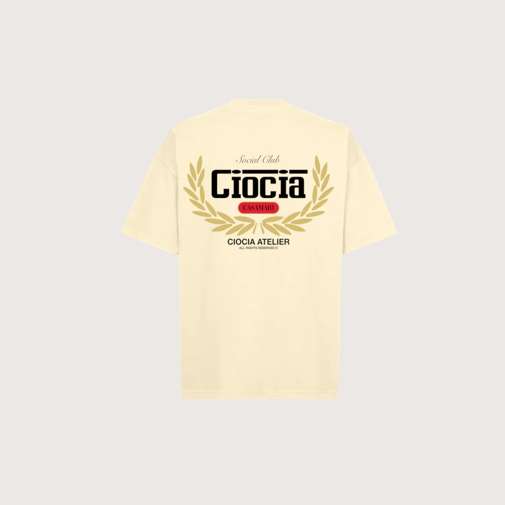T-Shirt Manches Courtes Imprimé Unisexe GRAND PRIX CREAM