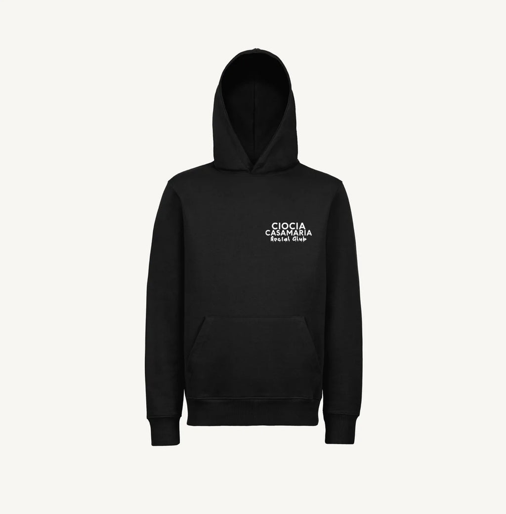HOODIE CIOCIA PALMS ON THE SEA NOIR