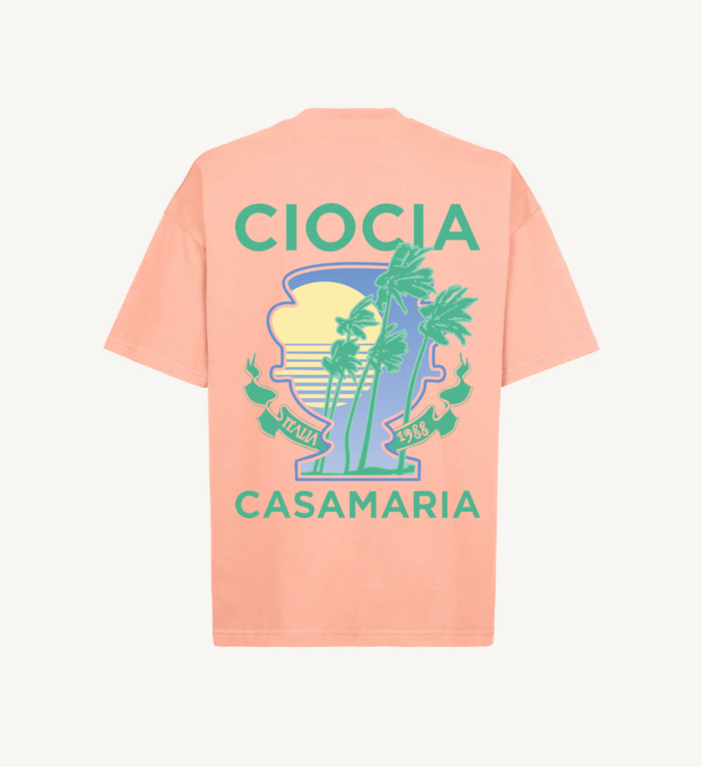 T-Shirt BF PALMS PINK GREEN
