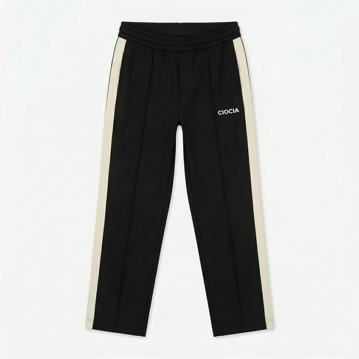 Jogger CIOCIA noir et ecru, ensemble jersey coupe regular
