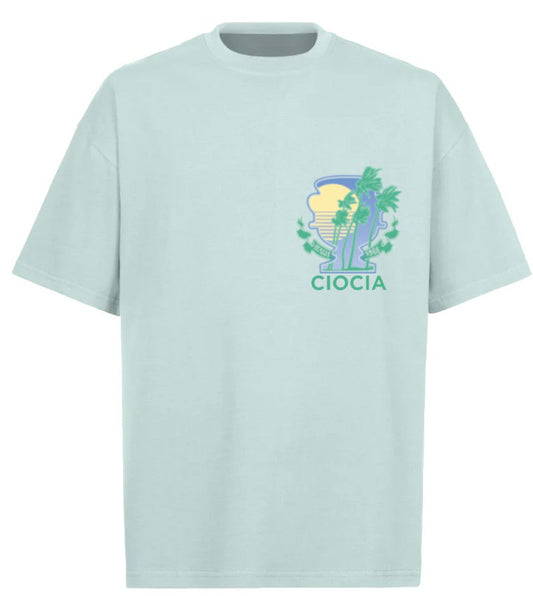 Tee shirt BF PALMS MENTA GREEN