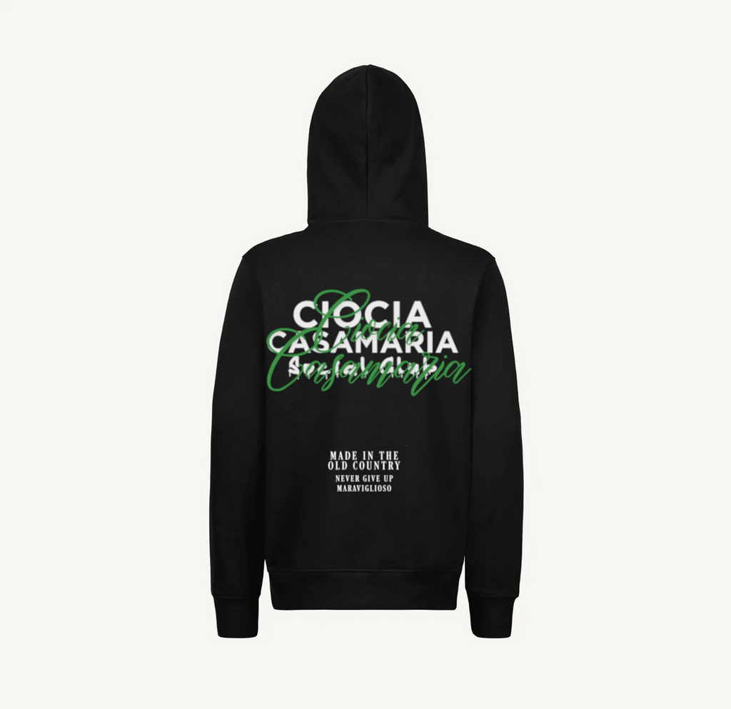 Hoodie OLD COUNTRY BLACK GREEN