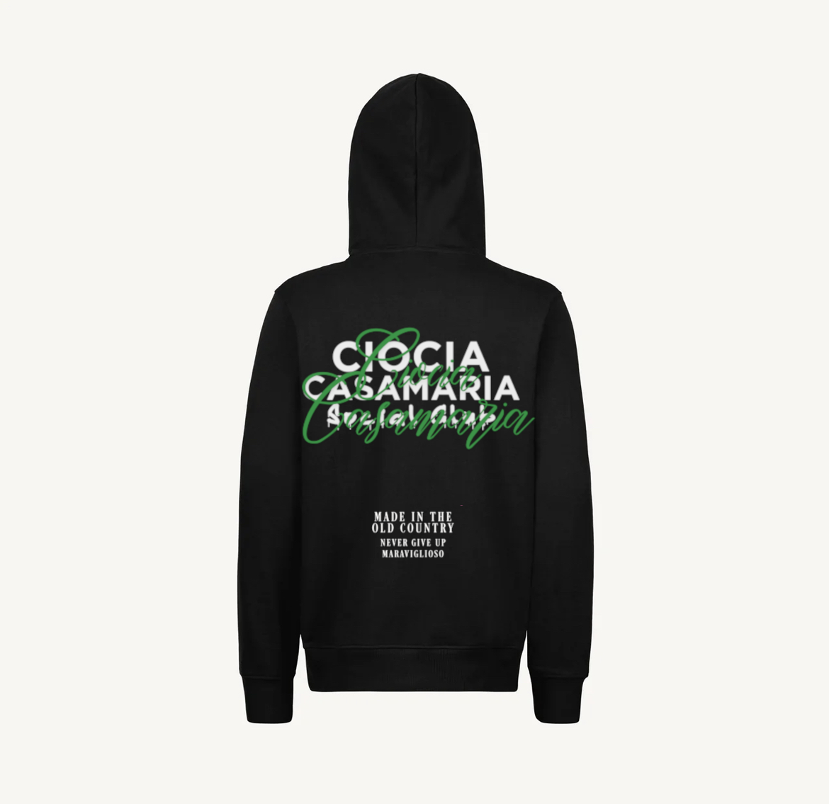 Hoodie OLD COUNTRY BLACK GREEN