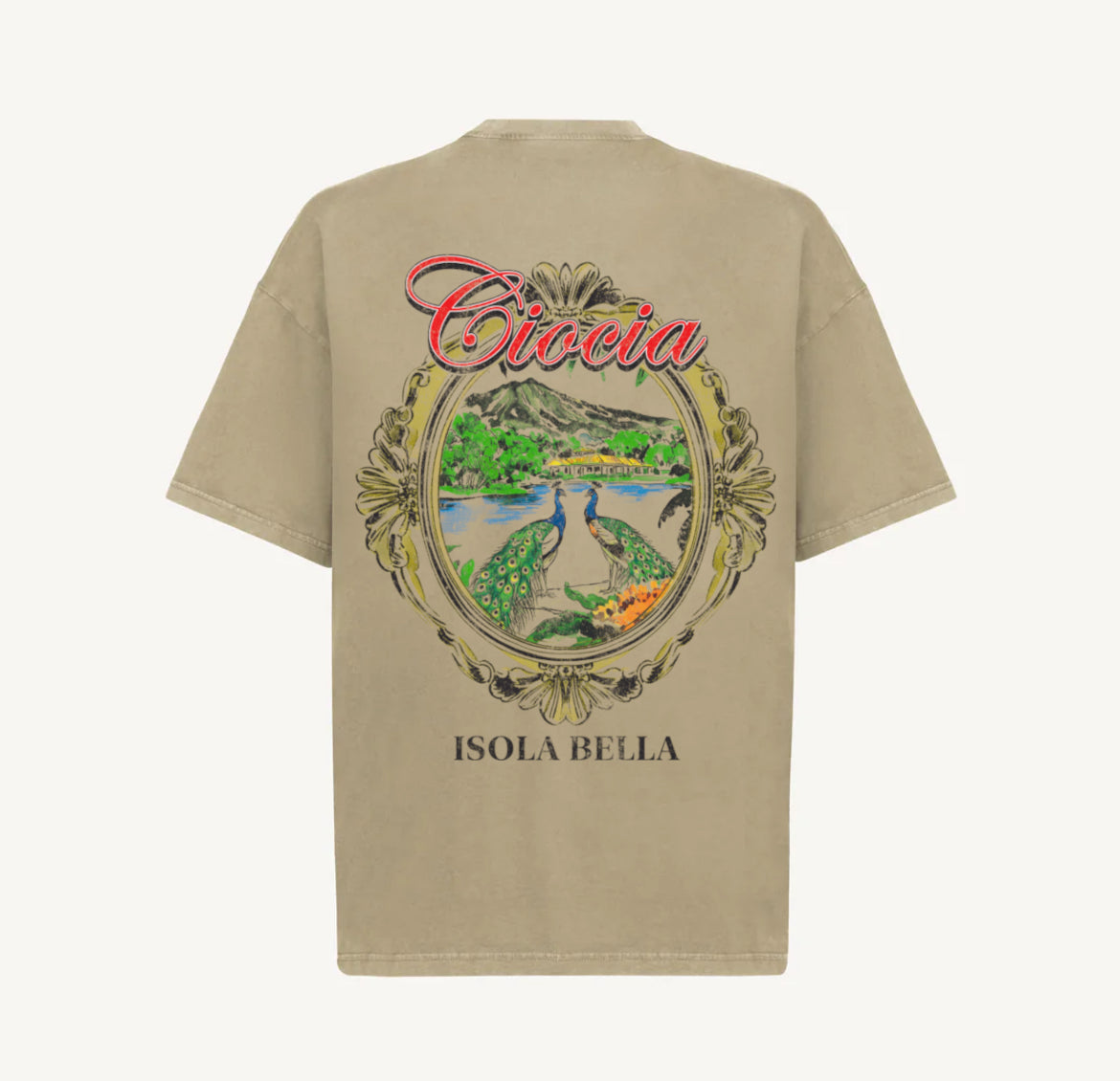 T-shirt CIOCIA BF Isola Bella dune, vue de face