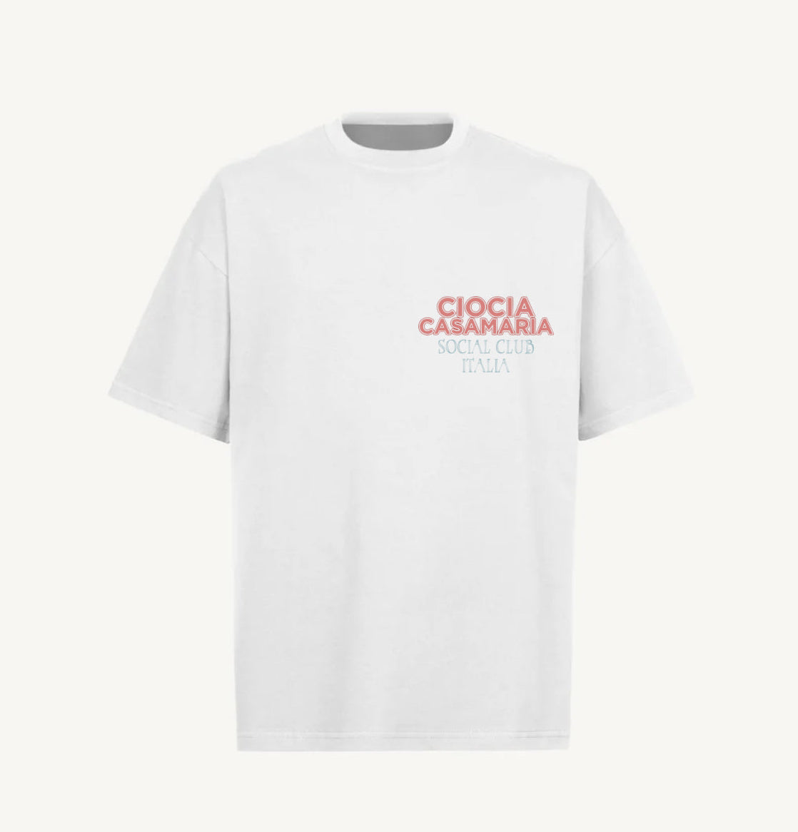 T-shirt CIOCIA BF Lago Maggiore blanc, detail de l'imprime
