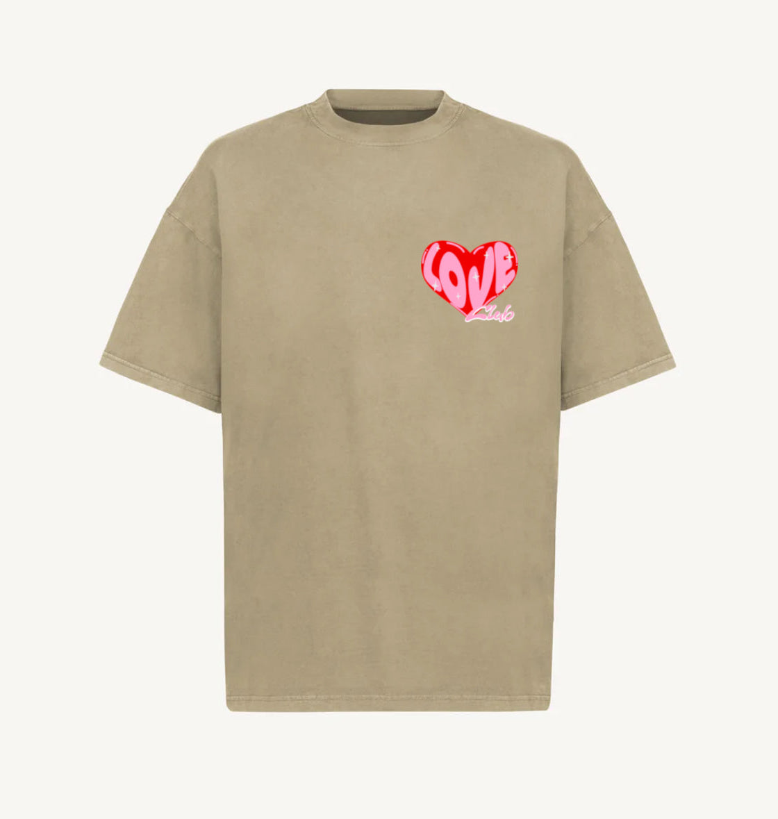 T-shirt Love Dune CIOCIA avec imprimé cœur, vue de face